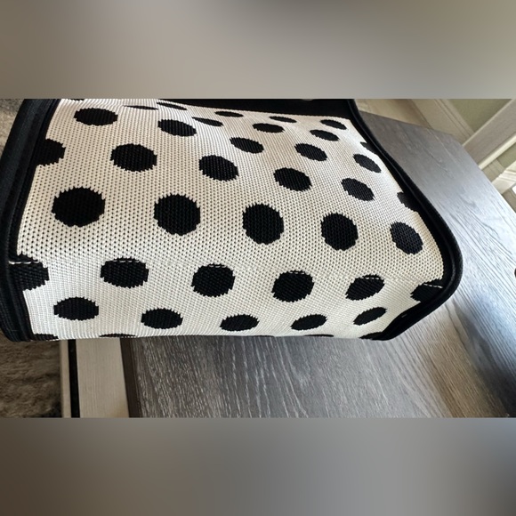 NWT Kate Spade New York x Target White/Black Polka Dot Knit Crossbody Bag - Picture 5 of 10